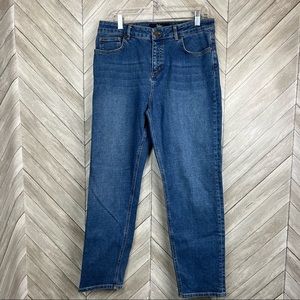 Boden Dark Blue Cropped Ankle Jeans